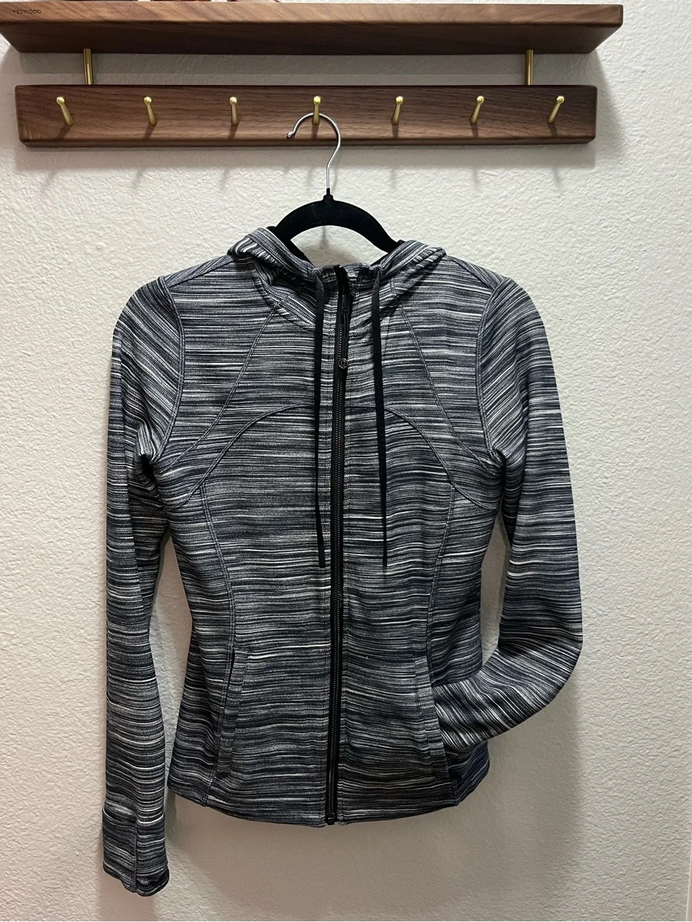 Women’s Gray Striped Lululemon Jacket
